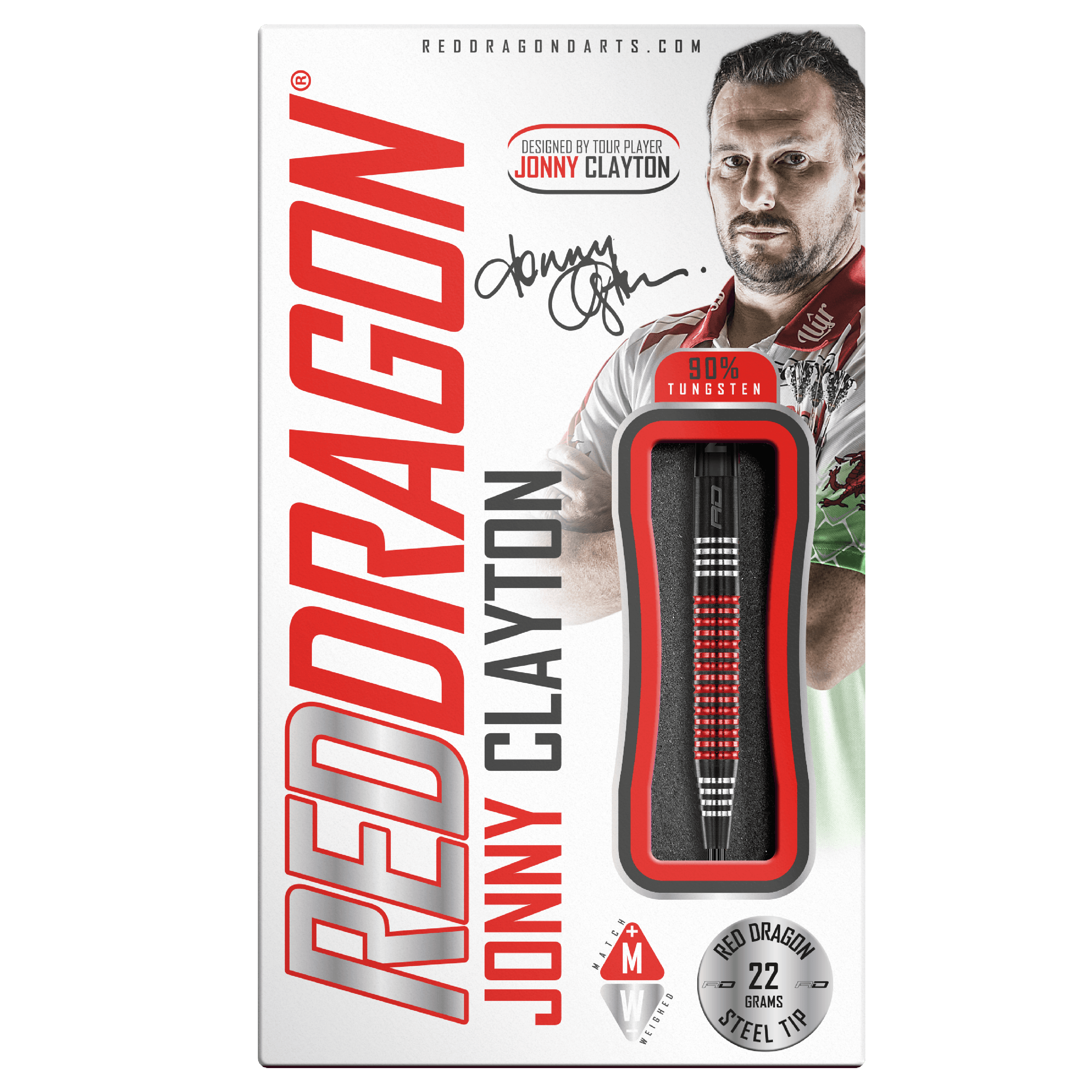 Red Dragon - Jonny Clayton S.E. 90% - Steel Šípky - Direct Darts - 4