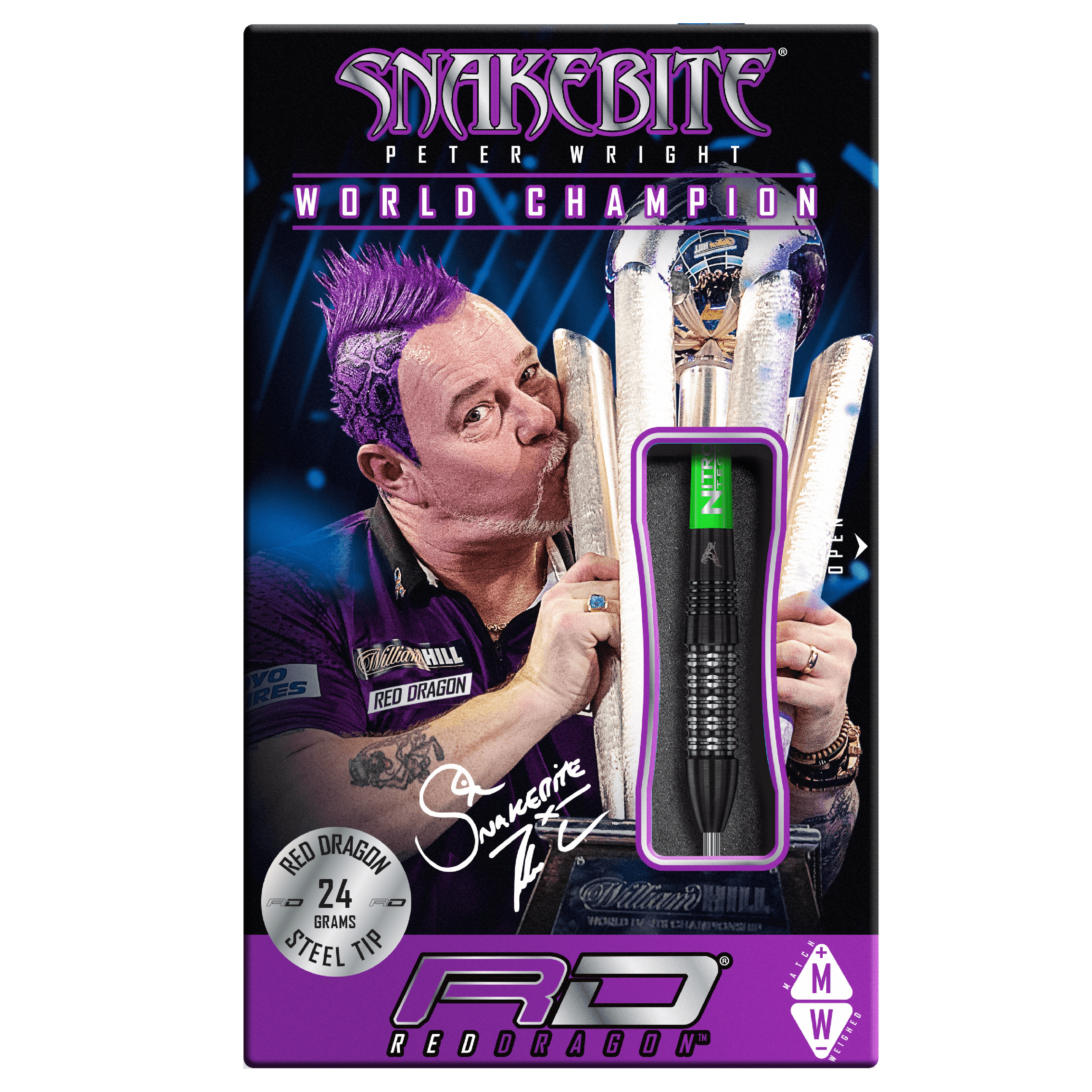 Red Dragon - Peter Wright Black Strike 90% - Steel Šípky - Direct Darts - 4