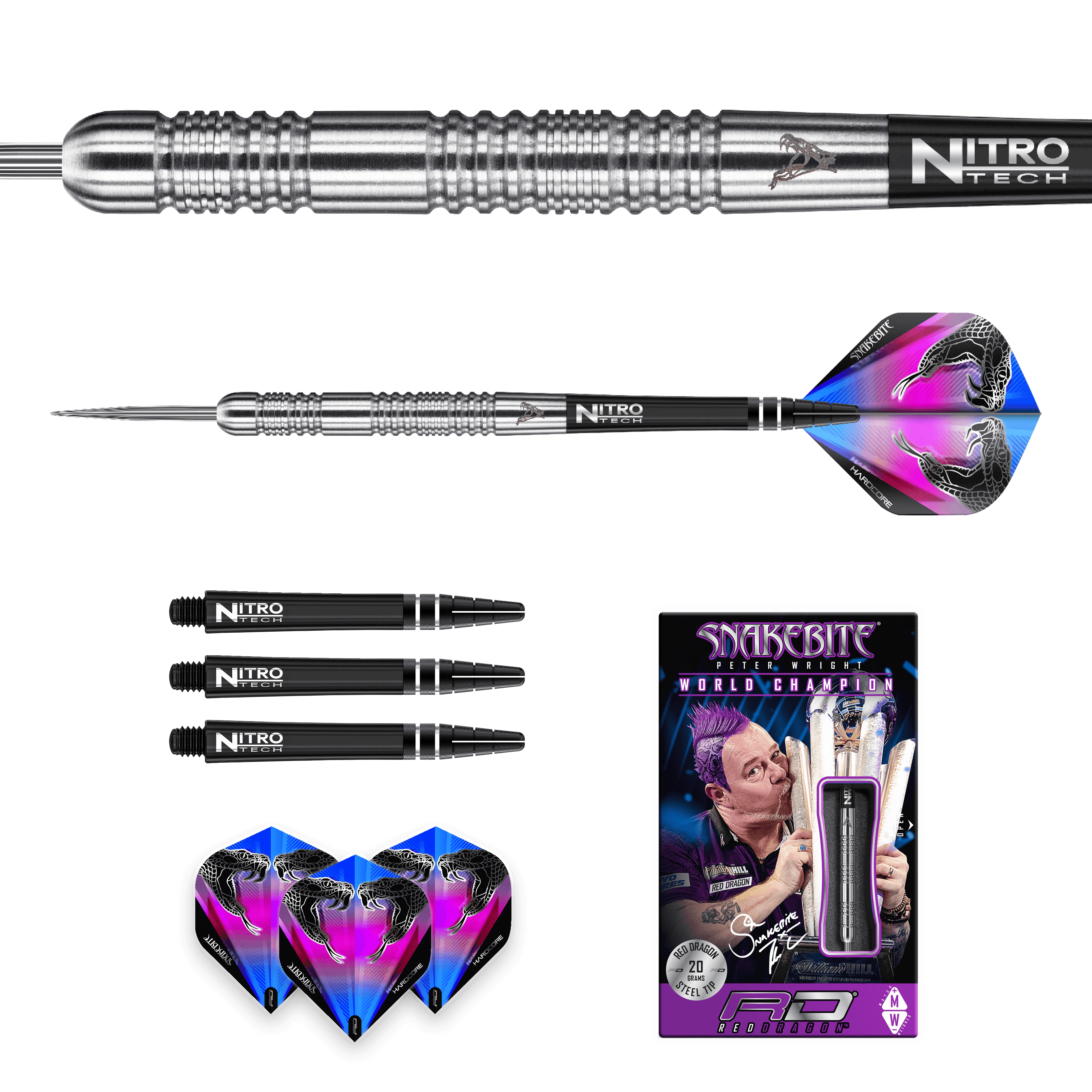 Red Dragon - Peter Wright Euro 11 90% - Steel Šípky - Direct Darts - 5