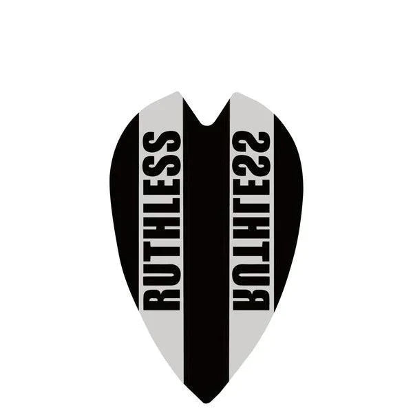 Ruthless - Clear Panel - Černá - Mini Retro - 100 Mikron - Letky Na Šípky - Direct Darts - 1