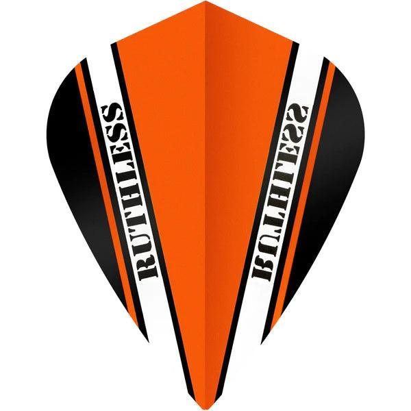 Ruthless - V100 Pro - Oranžová - Šarkana - 100 Mikron - Letky Na Šípky - Direct Darts - 1