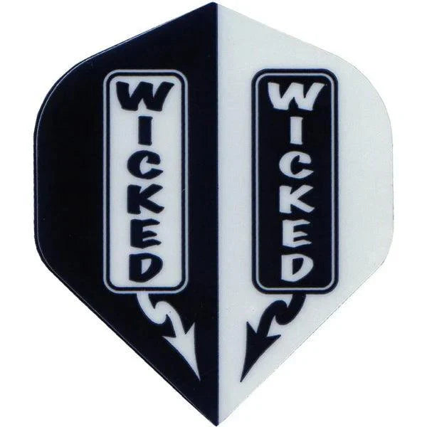 Ruthless - Wicked - Bílá - No2 - 100 Mikron - Letky Na Šípky - Direct Darts - 1