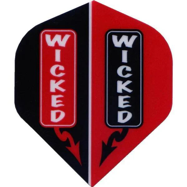 Ruthless - Wicked - Červená - No2 - 100 Mikron - Letky Na Šípky - Direct Darts - 1