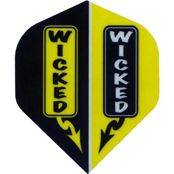 Ruthless - Wicked - Žlutá - No2 - 100 Mikron - Letky Na Šípky - Direct Darts - 1