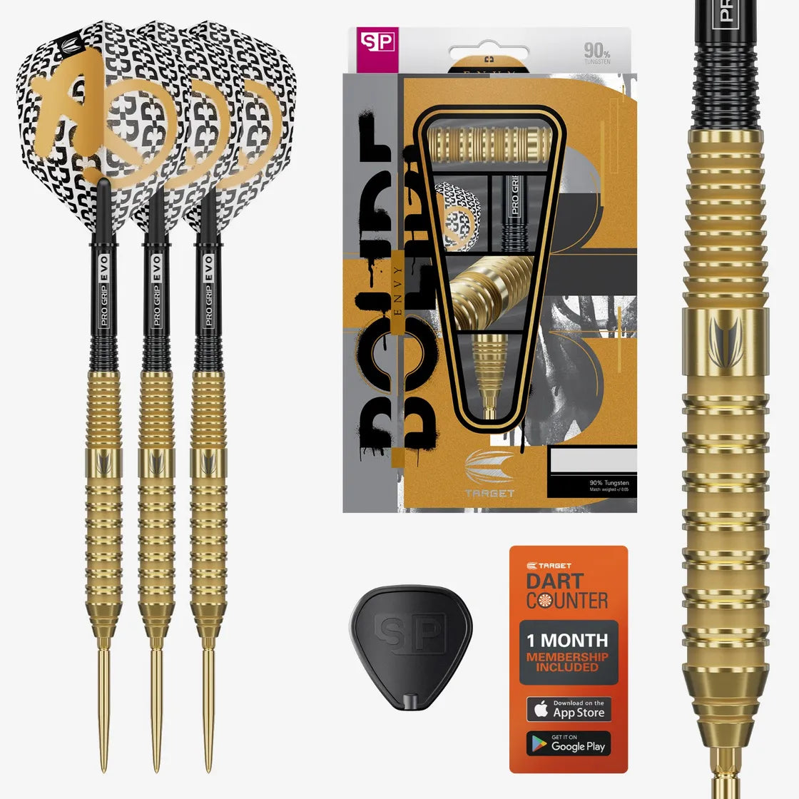 Target - Bolide Envy 02 - 90% - Steel Šípky - Direct Darts - 1