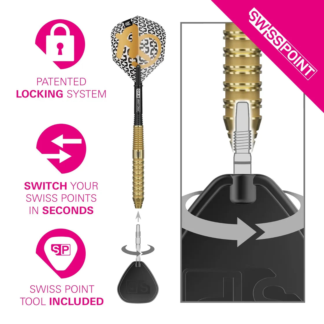 Target - Bolide Envy 02 - 90% - Steel Šípky - Direct Darts - 3
