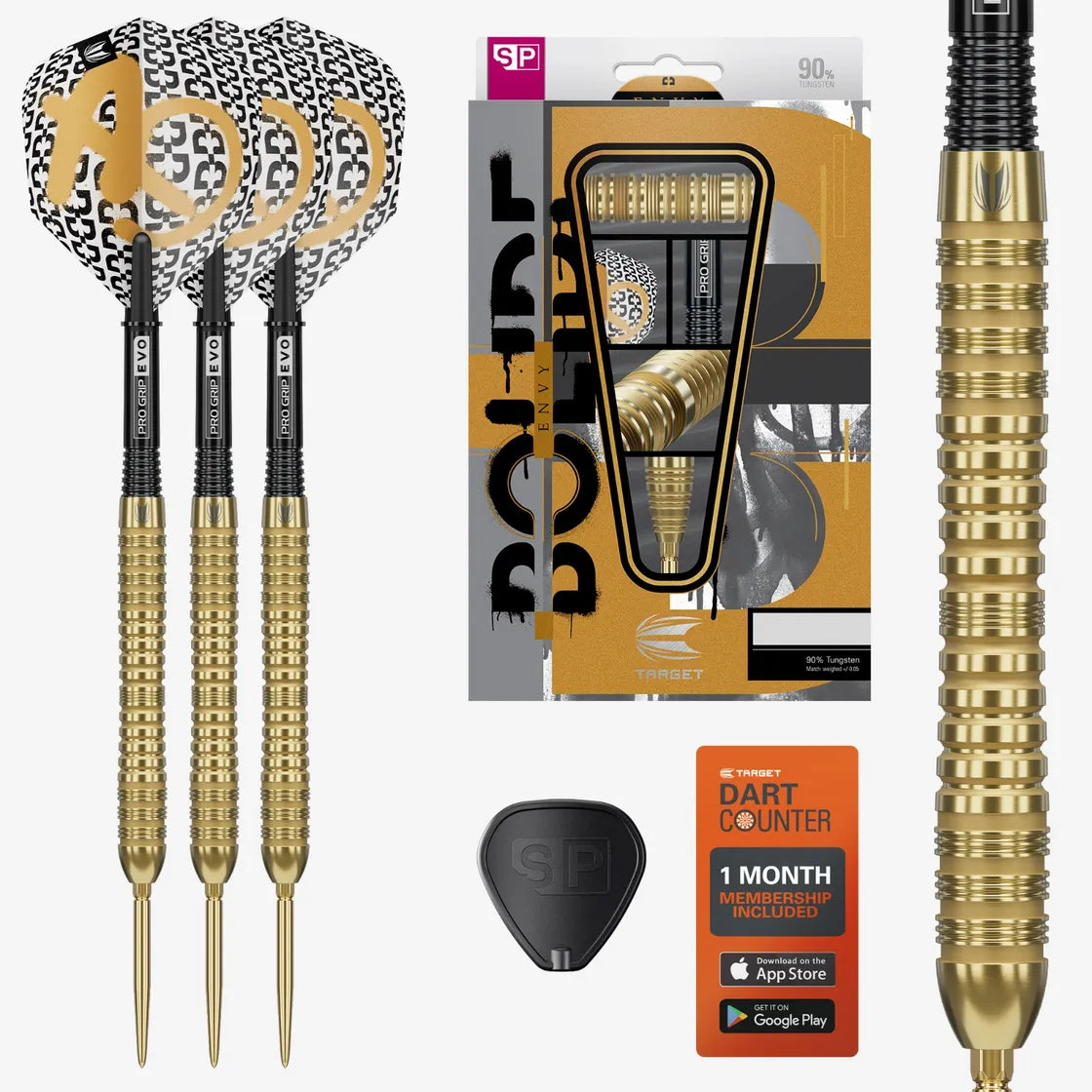 Target - Bolide Envy 04 - 90% - Steel Šípky - Direct Darts - 1