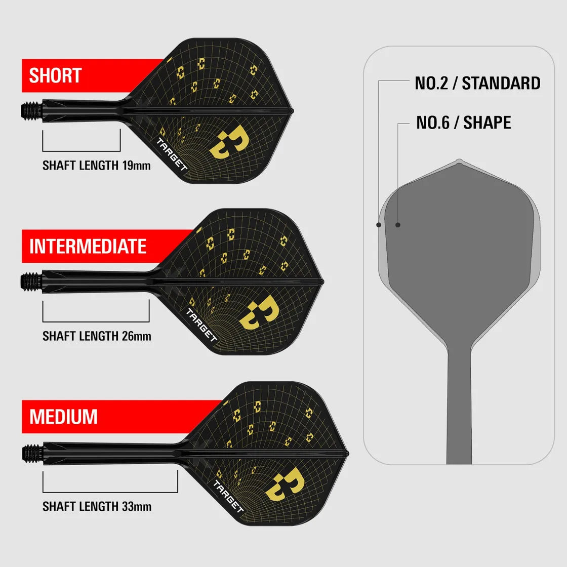 Target - K-Flex - Bolide - No2 - Jednodílný Násadky/Letky Na Šípky - Direct Darts - 3