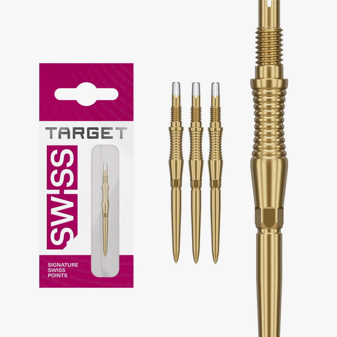 Target - Signature Swiss Point Rst - Zlatý - Hrot Na Šipky - Direct Darts - 1