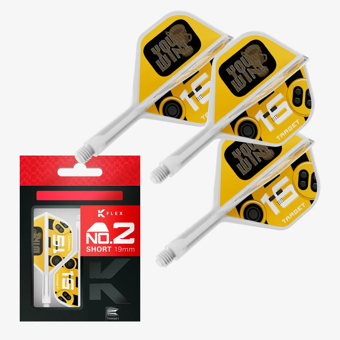 Target - K-Flex - You Win - No2 - Jednodílný Násadky/Letky Na Šípky - Direct Darts - 1
