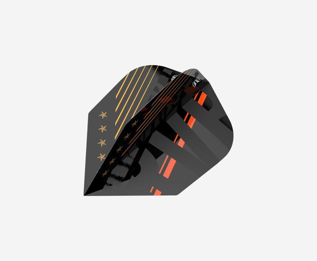 Target - Raymond Van Barneveld - Černá - No6 - 100 Mikron - Letky Na Šípky - Direct Darts - 1