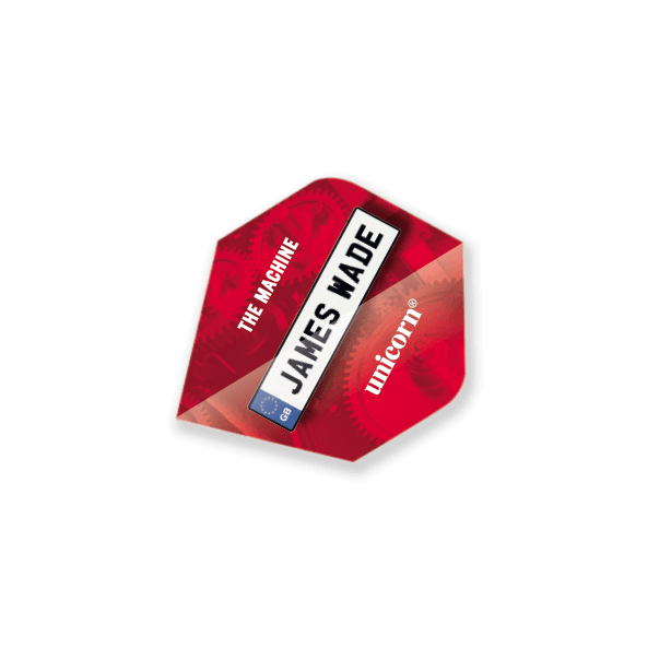 Unicorn - Authentic - Number Plate - James Wade - Plus - 75 Mikron - Letky Na Šípky - Direct Darts - 1