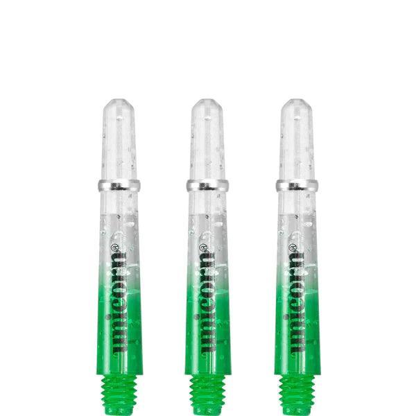 Unicorn - Gripper 4 Elememts 2 Tone Zelená/Průhledná - Násadky Na Šípky - Direct Darts - 4