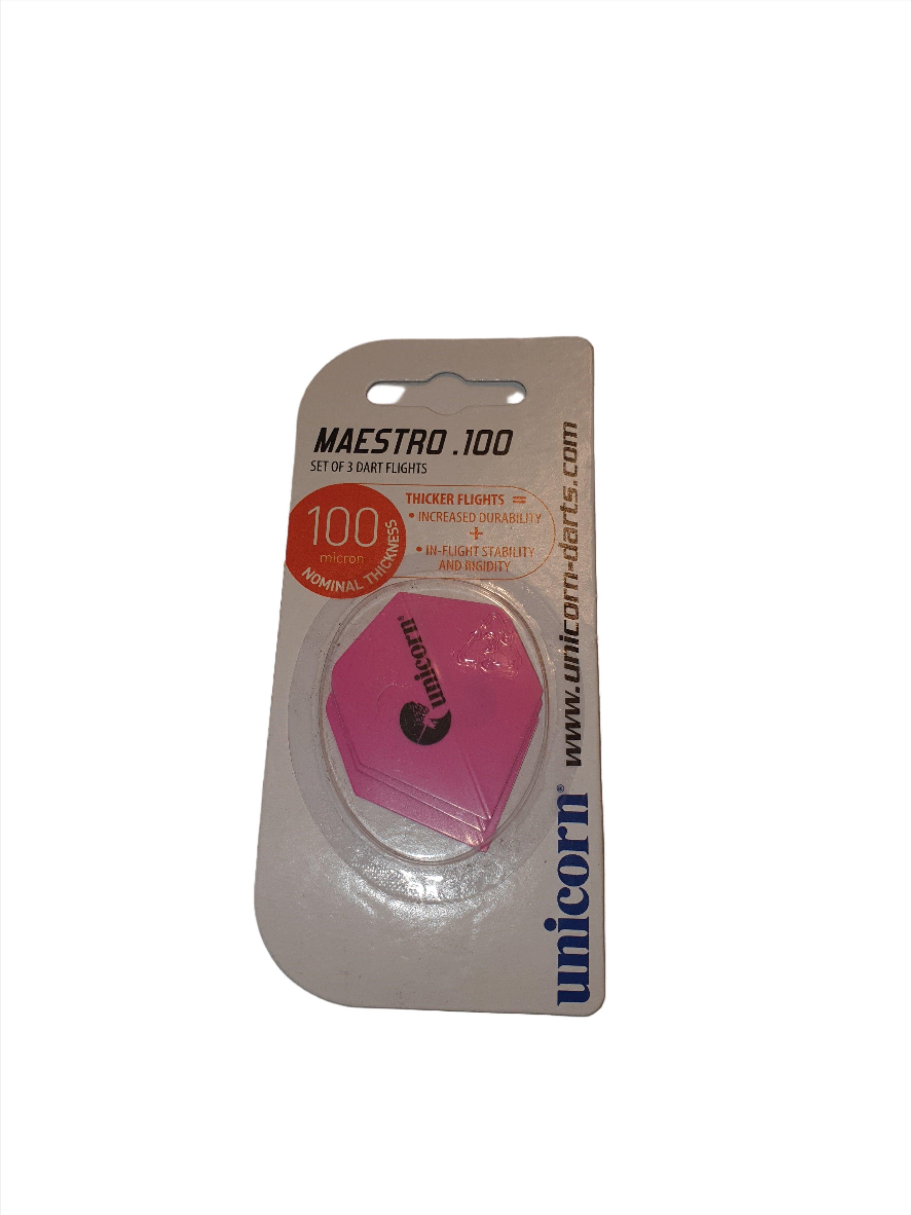 Unicorn - Maestro - Upl Logo - Pink - Plus - 100 Mikron - Letky Na Šípky - Direct Darts - 1