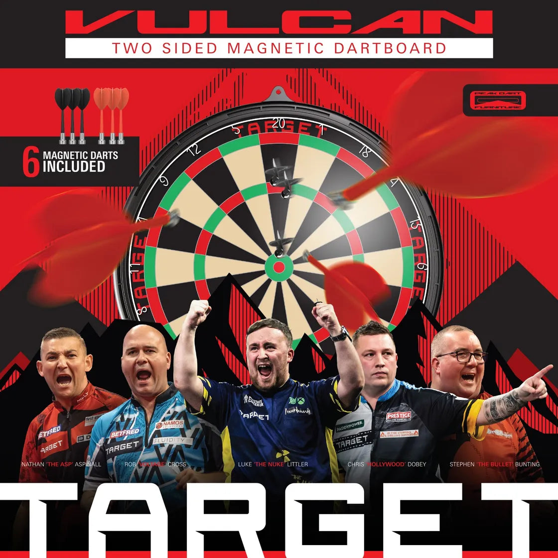 Target Japan - Vulcan Magnetický Terč Na Šipky - Direct Darts - 2