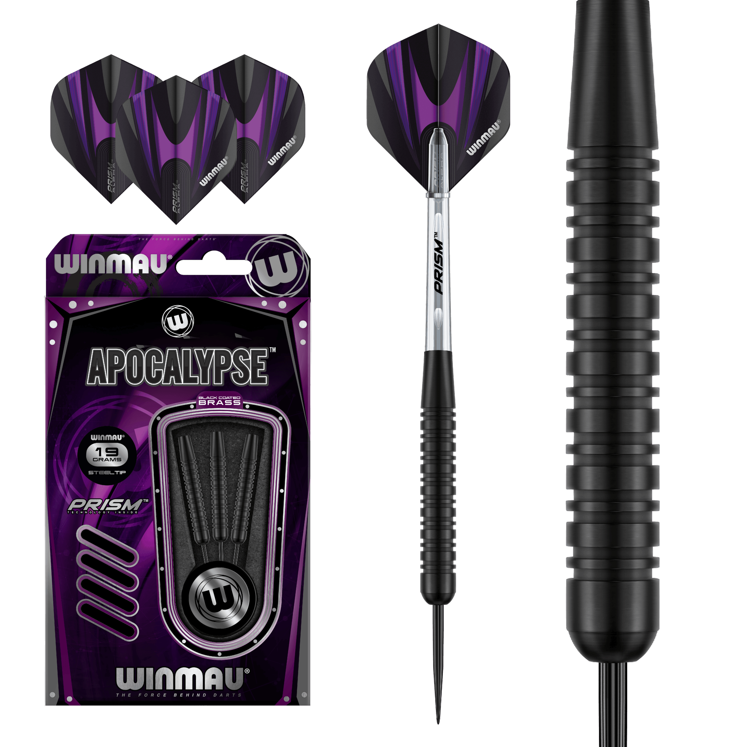 Winmau - Apocalypse Brass Style 1 - Steel Šípky - Direct Darts - 2