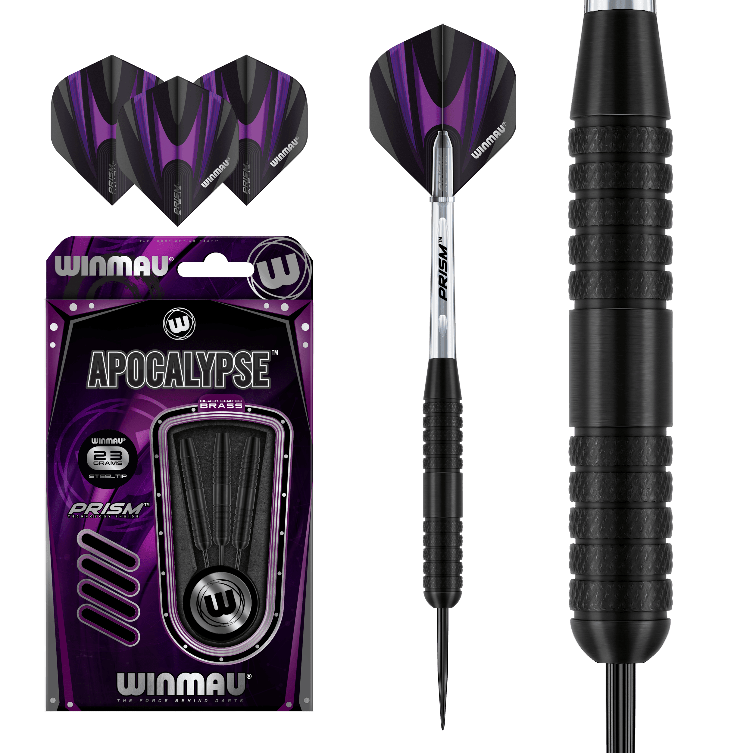 Winmau - Apocalypse Brass Style 3 - Steel Šípky - Direct Darts - 2