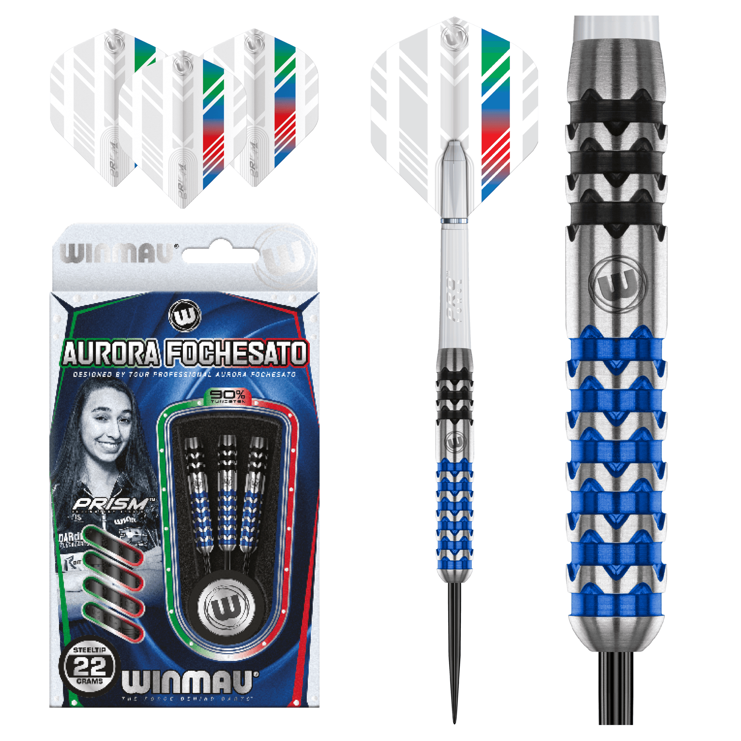 Winmau - Aurora Fochesato 90% - Steel Šípky - Direct Darts - 2