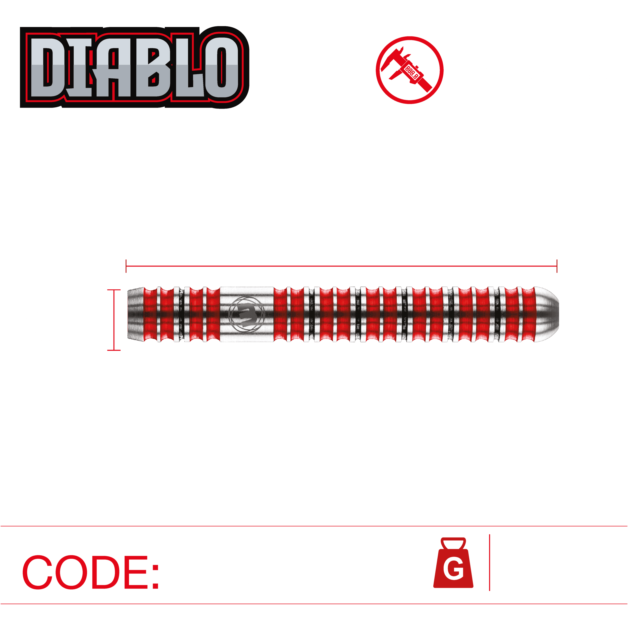 Winmau - Diablo 90% V2 - Steel Šípky - Direct Darts - 4