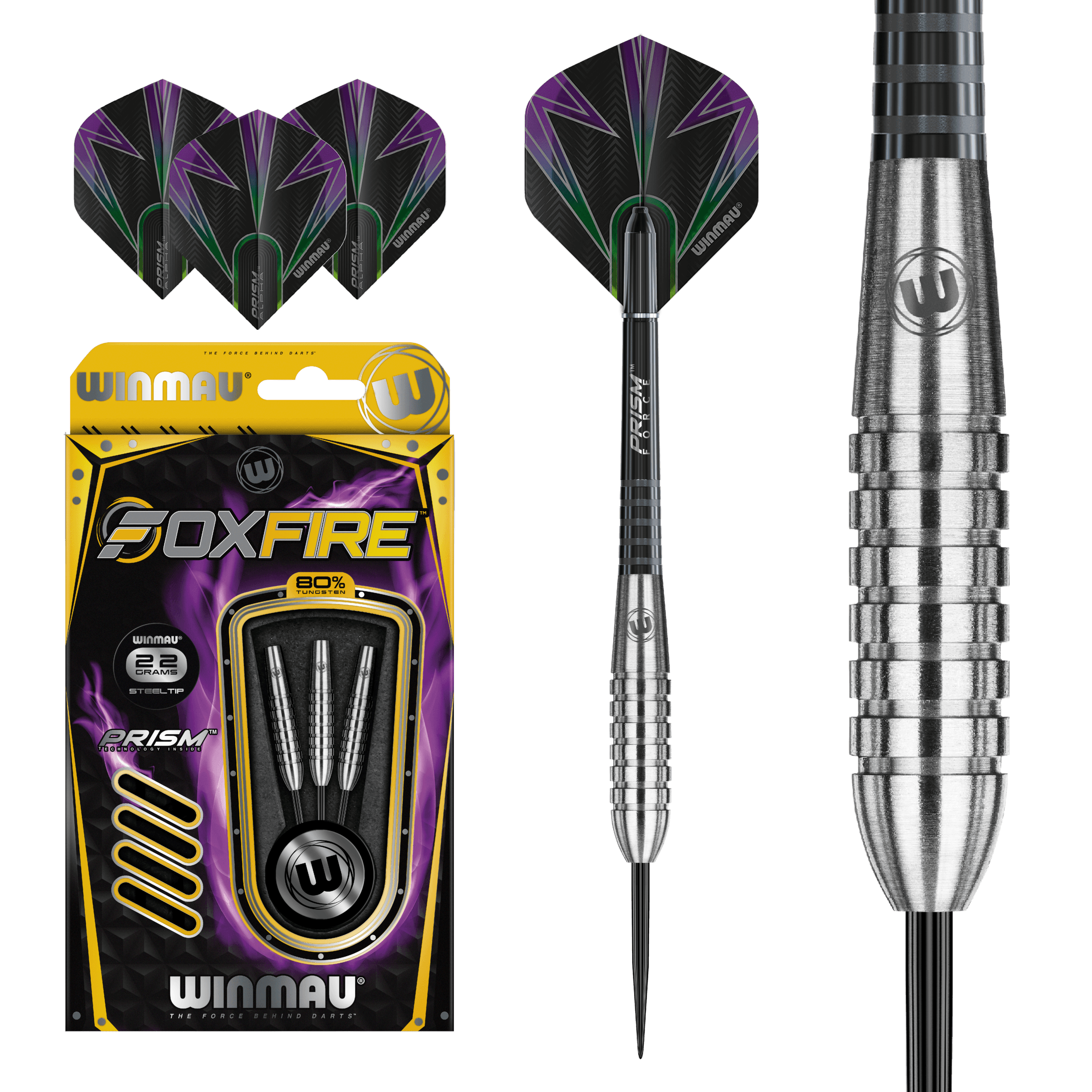 Winmau - Foxfire 80% V2 - Steel Šípky - Direct Darts - 2