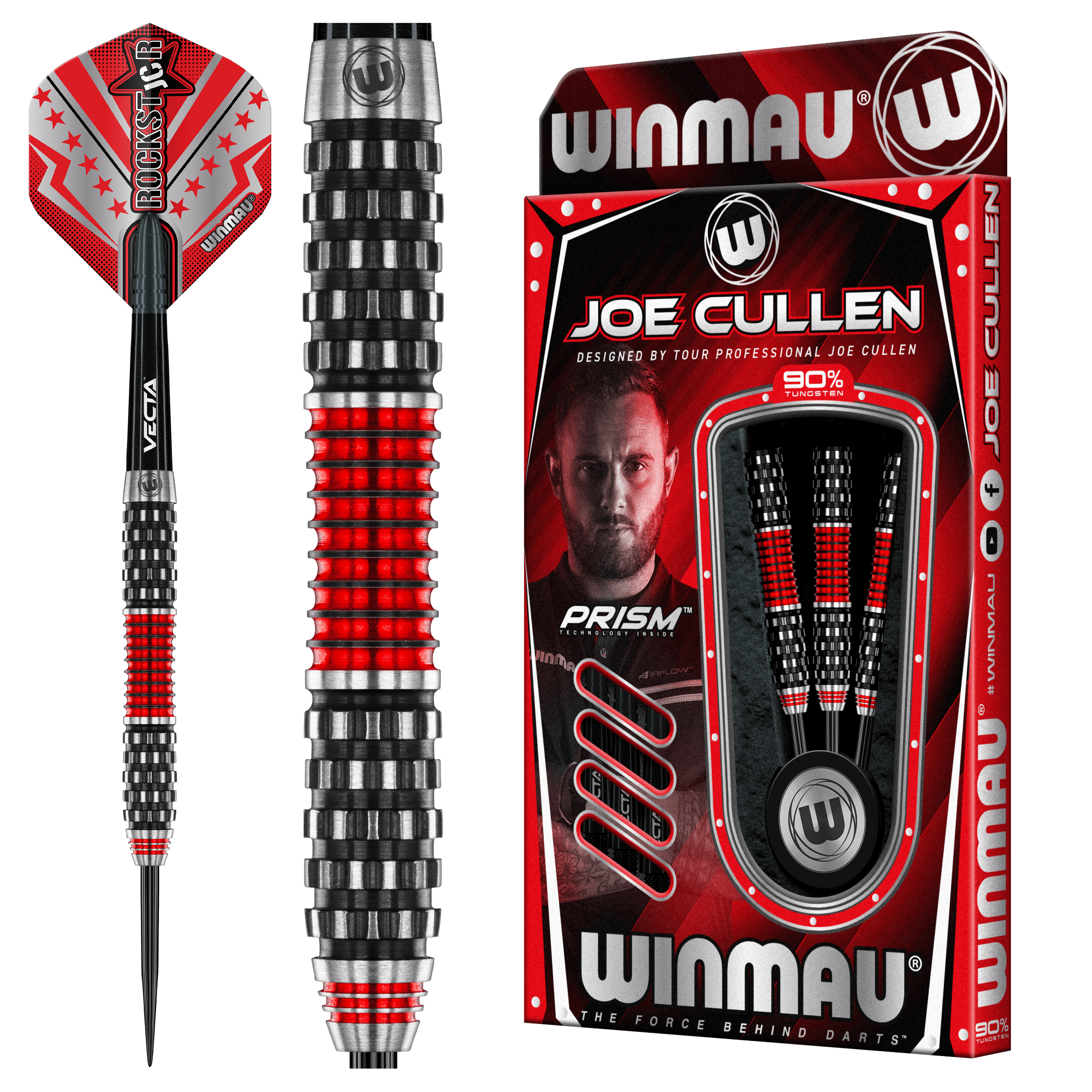 Winmau - Joe Cullen Rockstar Rs 1.0 90% - Steel Šípky - Direct Darts - 2