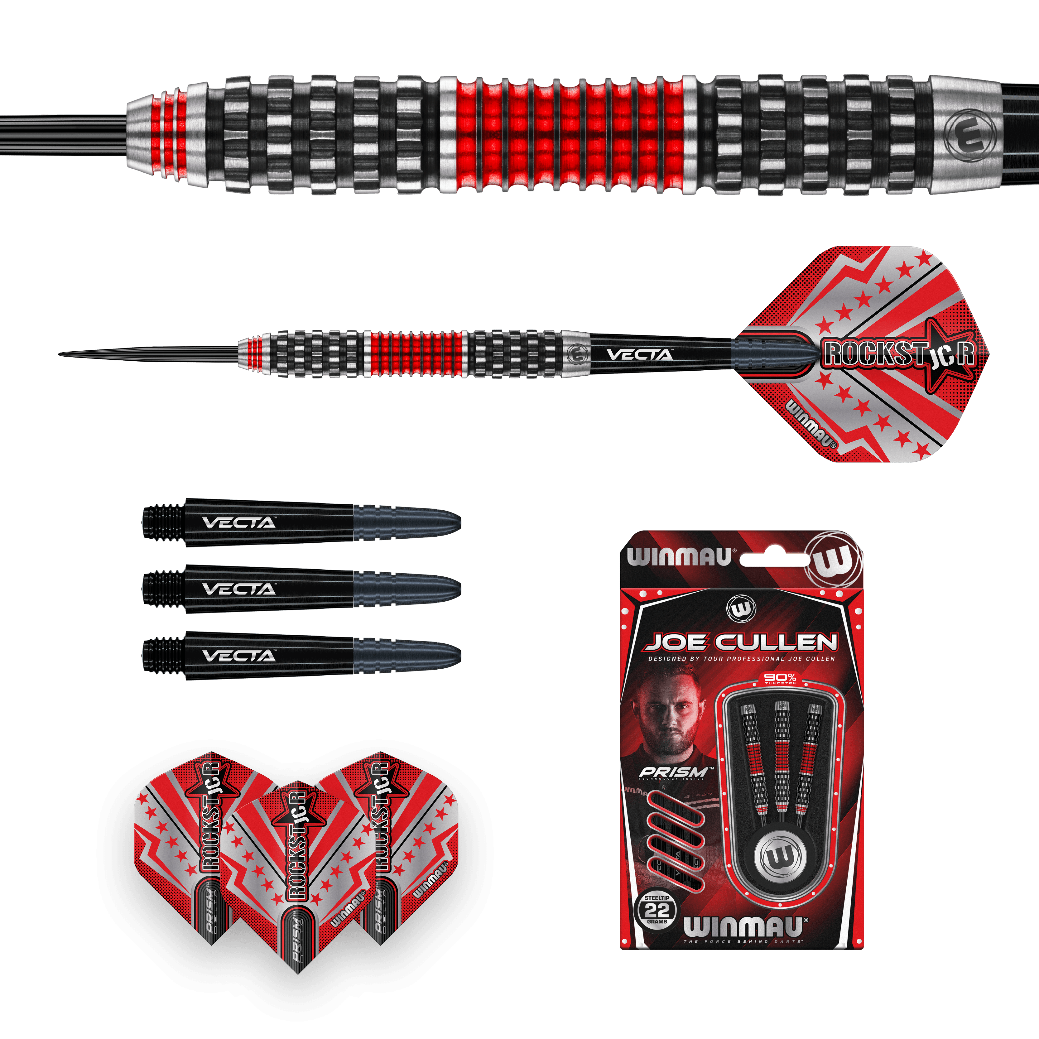 Winmau - Joe Cullen Rockstar Rs 1.0 90% - Steel Šípky - Direct Darts - 5