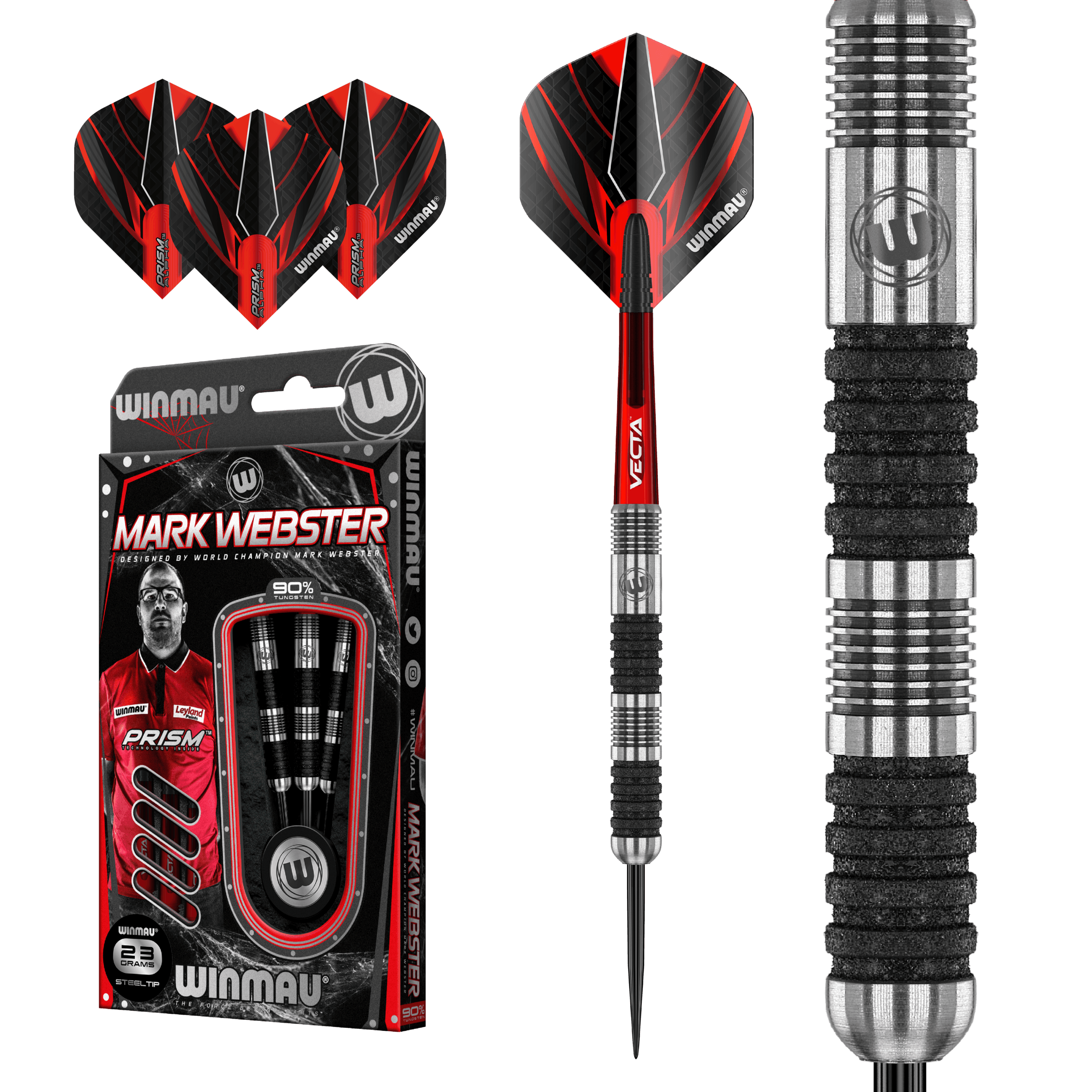 Winmau - Mark Webster 90% - Steel Šípky - Direct Darts - 2