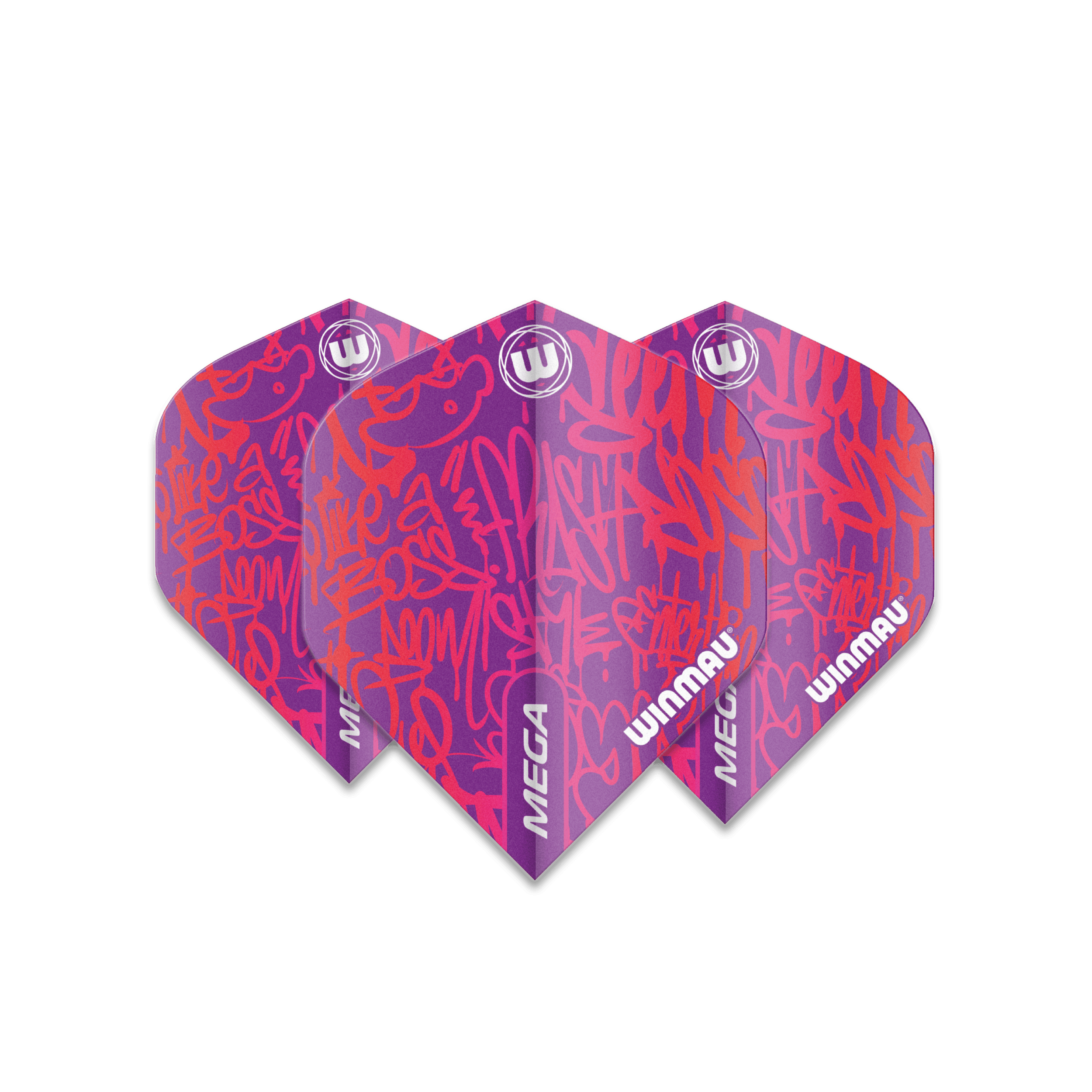 Winmau - Mega Standard Fialová - 75 Micron - Letky Na Šípky - Direct Darts - 1