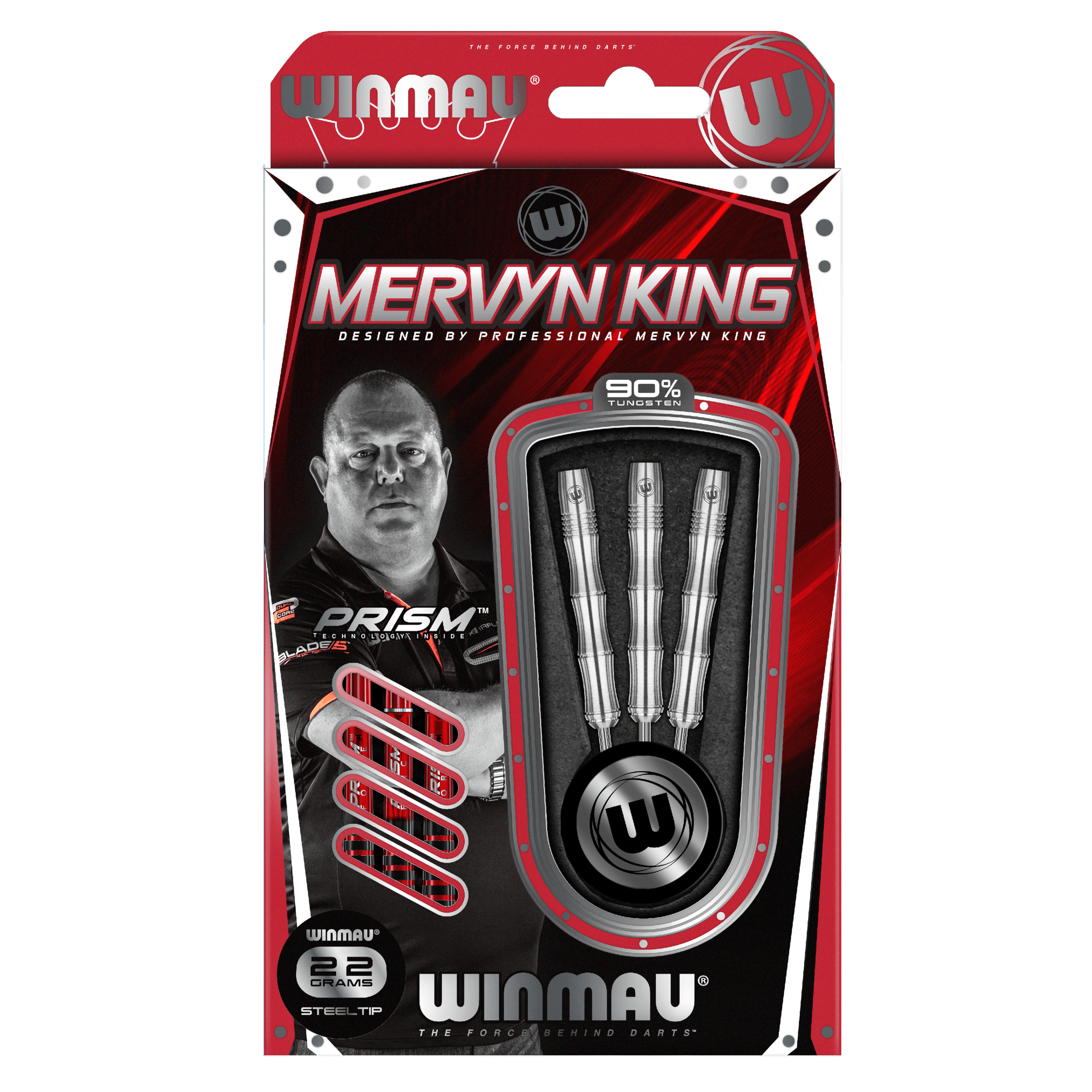 Winmau - Mervyn King Strieborná 90% - Steel Šípky - Direct Darts - 3