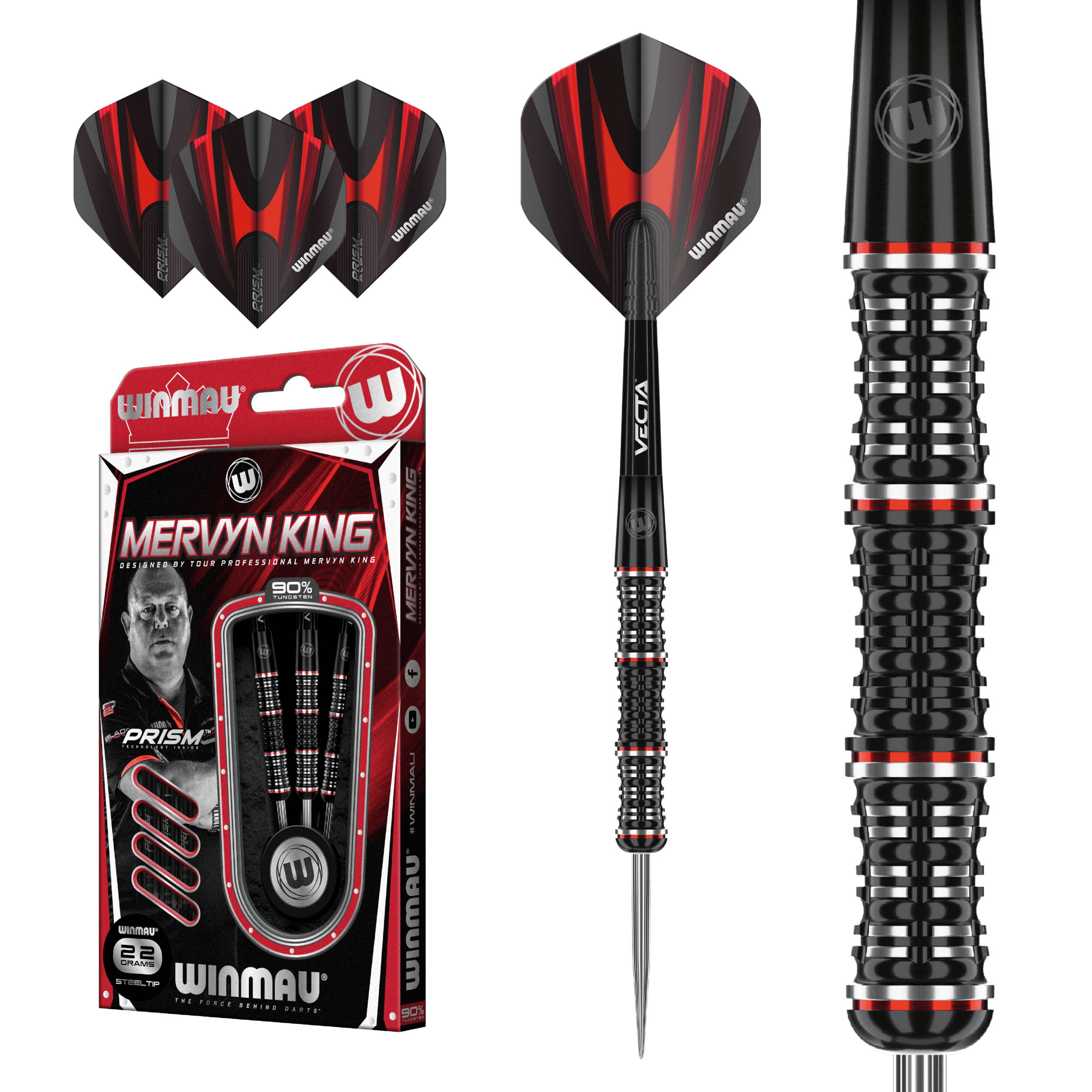 Winmau - Mervyn King Special Edition 90% - Steel Šípky - Direct Darts - 2
