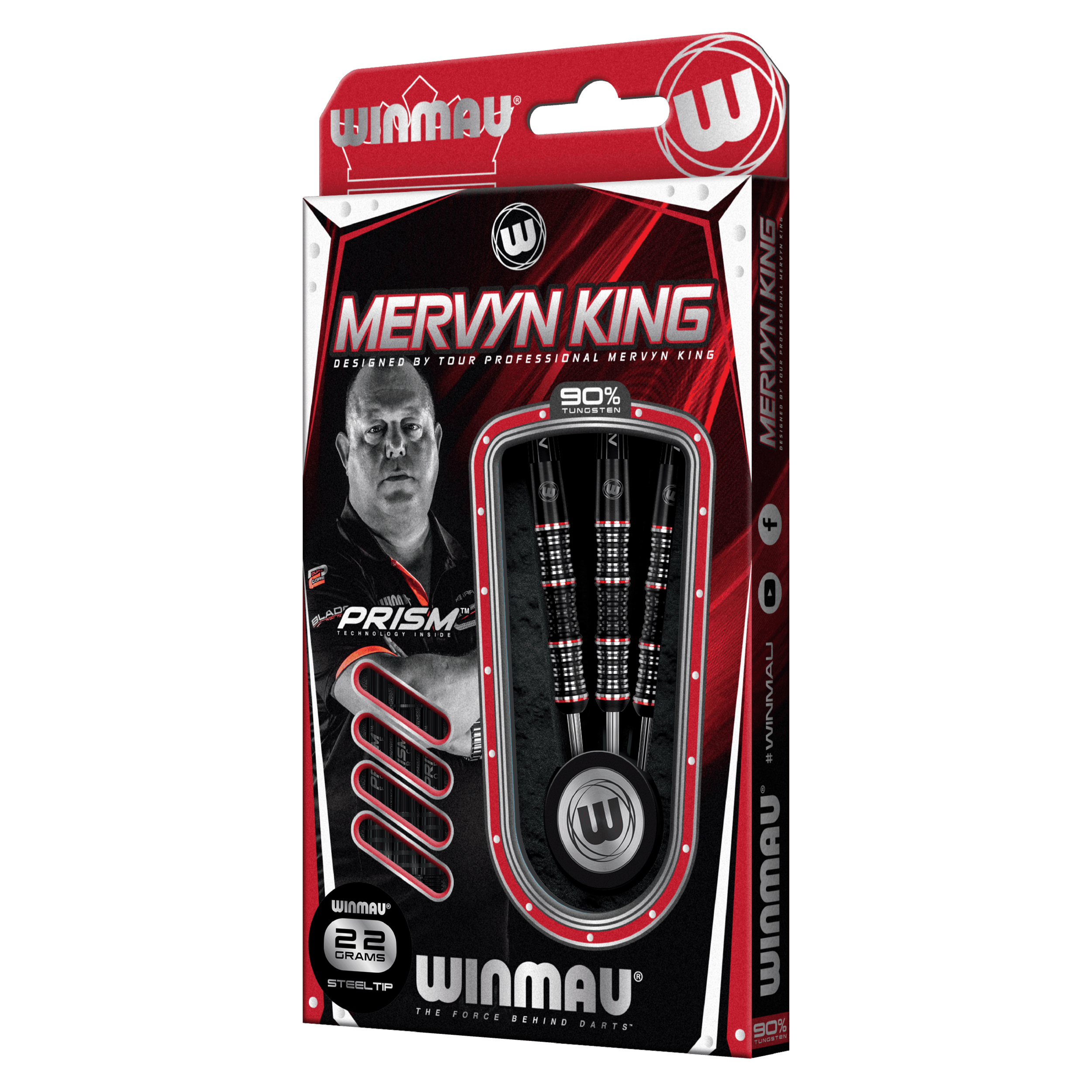 Winmau - Mervyn King Special Edition 90% - Steel Šípky - Direct Darts - 3