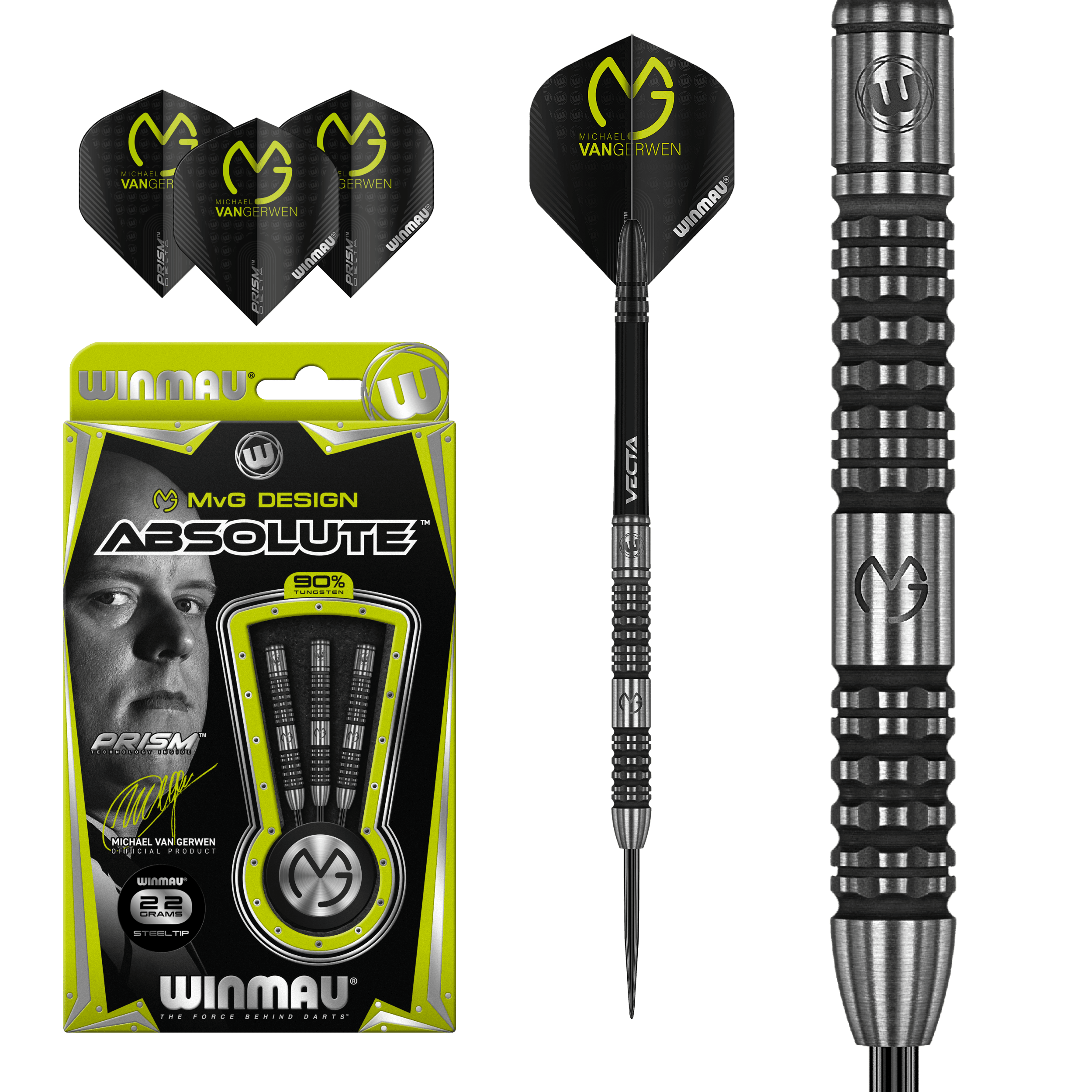 Winmau - Mvg Absolute 90% - Steel Šípky - Direct Darts - 2
