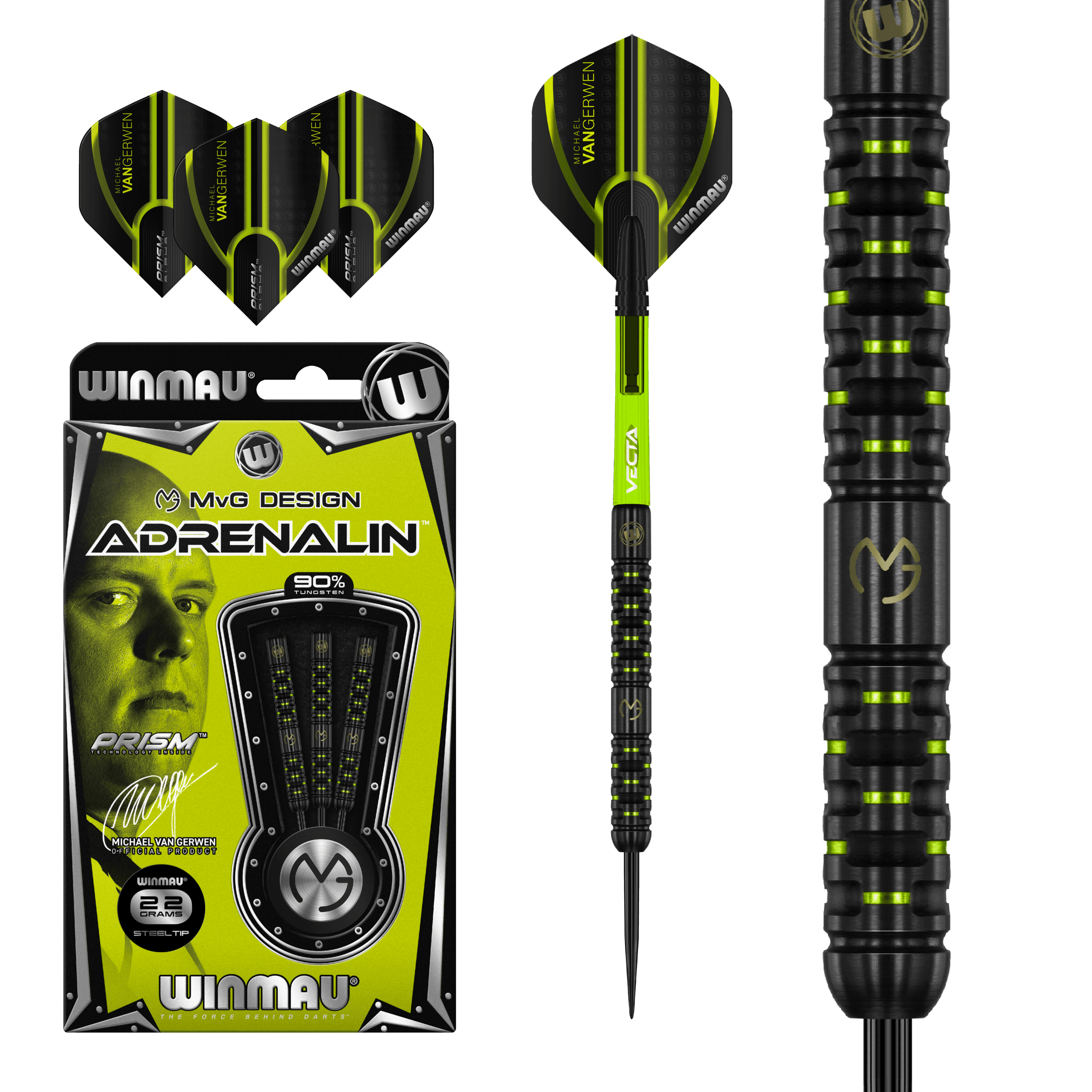 Winmau - Mvg Adrenalin 90% - Steel Šípky - Direct Darts - 2