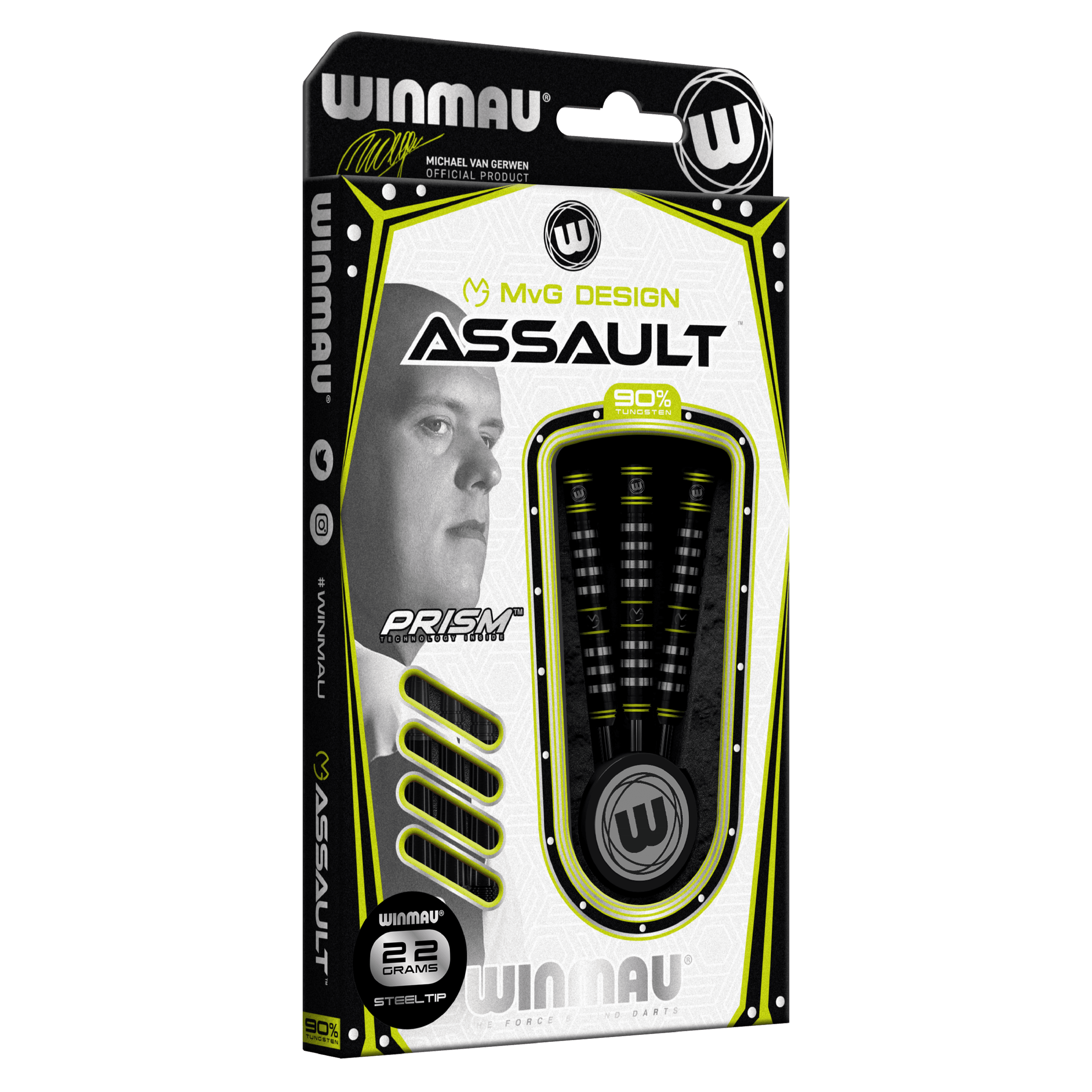 Winmau - Mvg Assault 90% - Steel Šípky - Direct Darts - 3