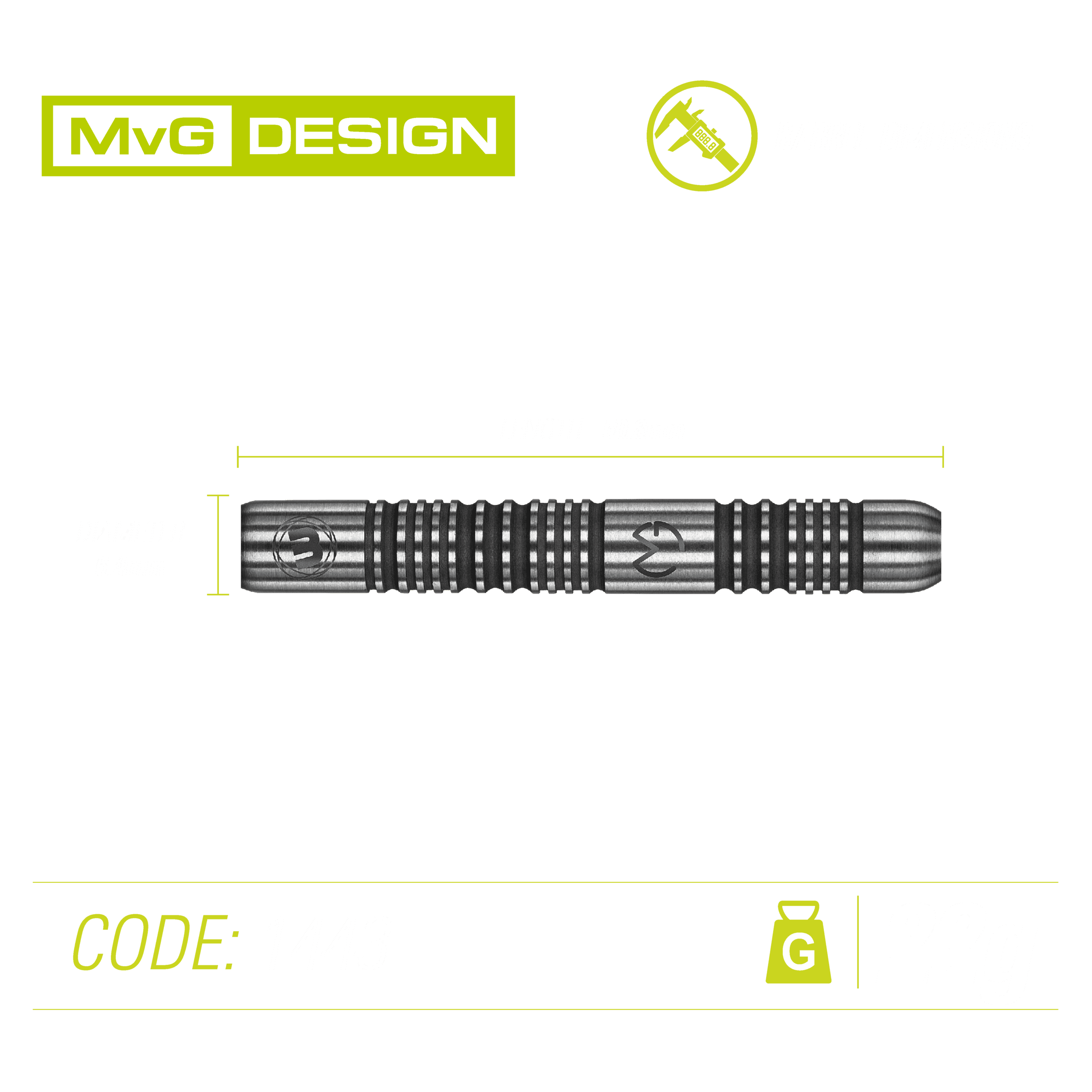 Winmau - Mvg Authentic 85% - Steel Šípky - Direct Darts - 4