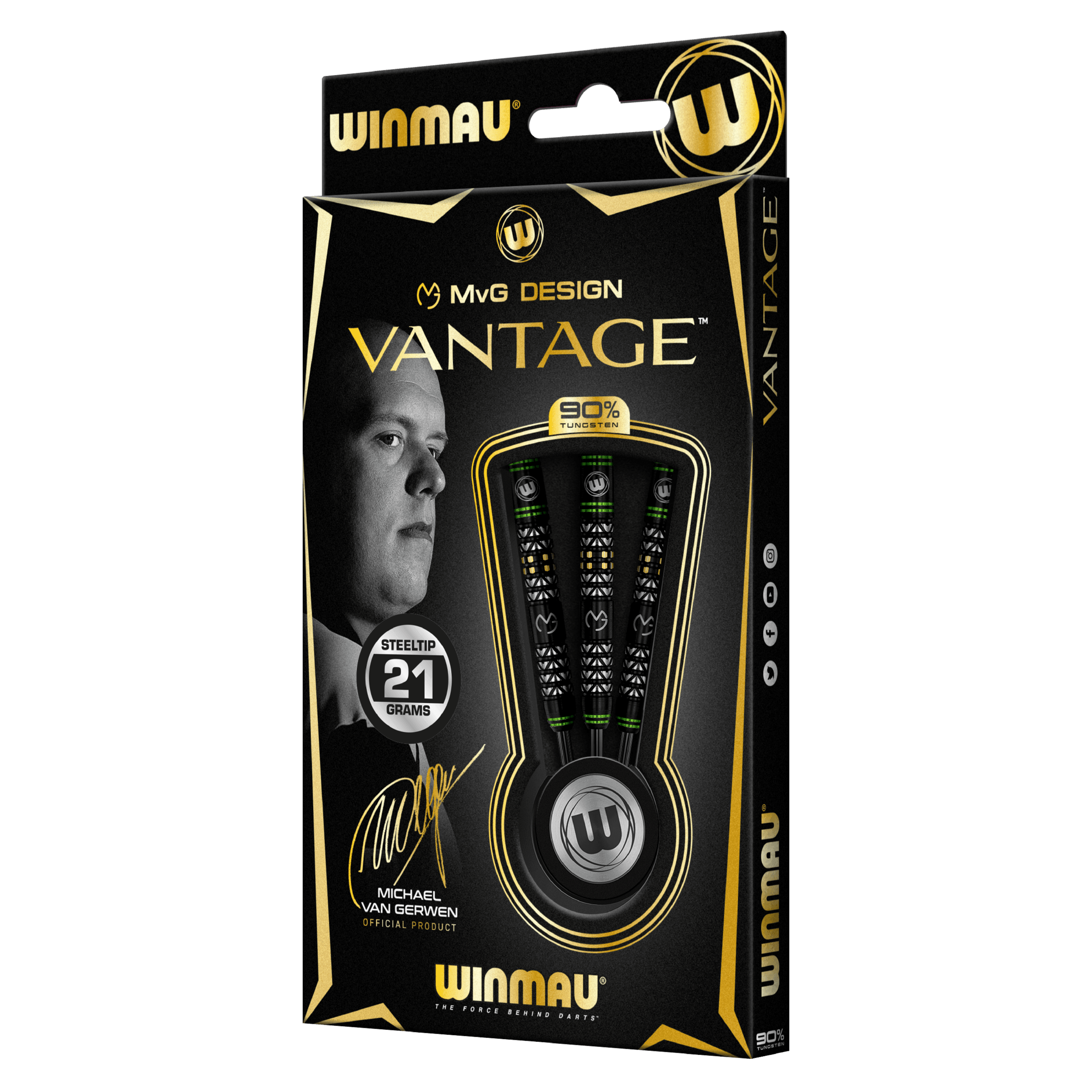 Winmau - Mvg Vantage 90% - Steel Šípky - Direct Darts - 3