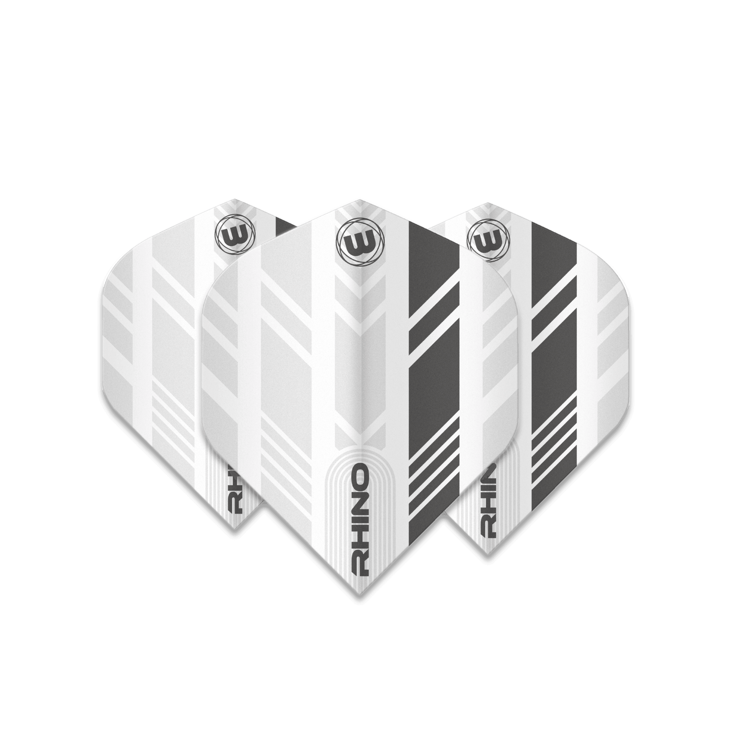 Winmau - Rhino Bílá & Šedá - 100 Mikron - Letky Na Šípky - Direct Darts - 1