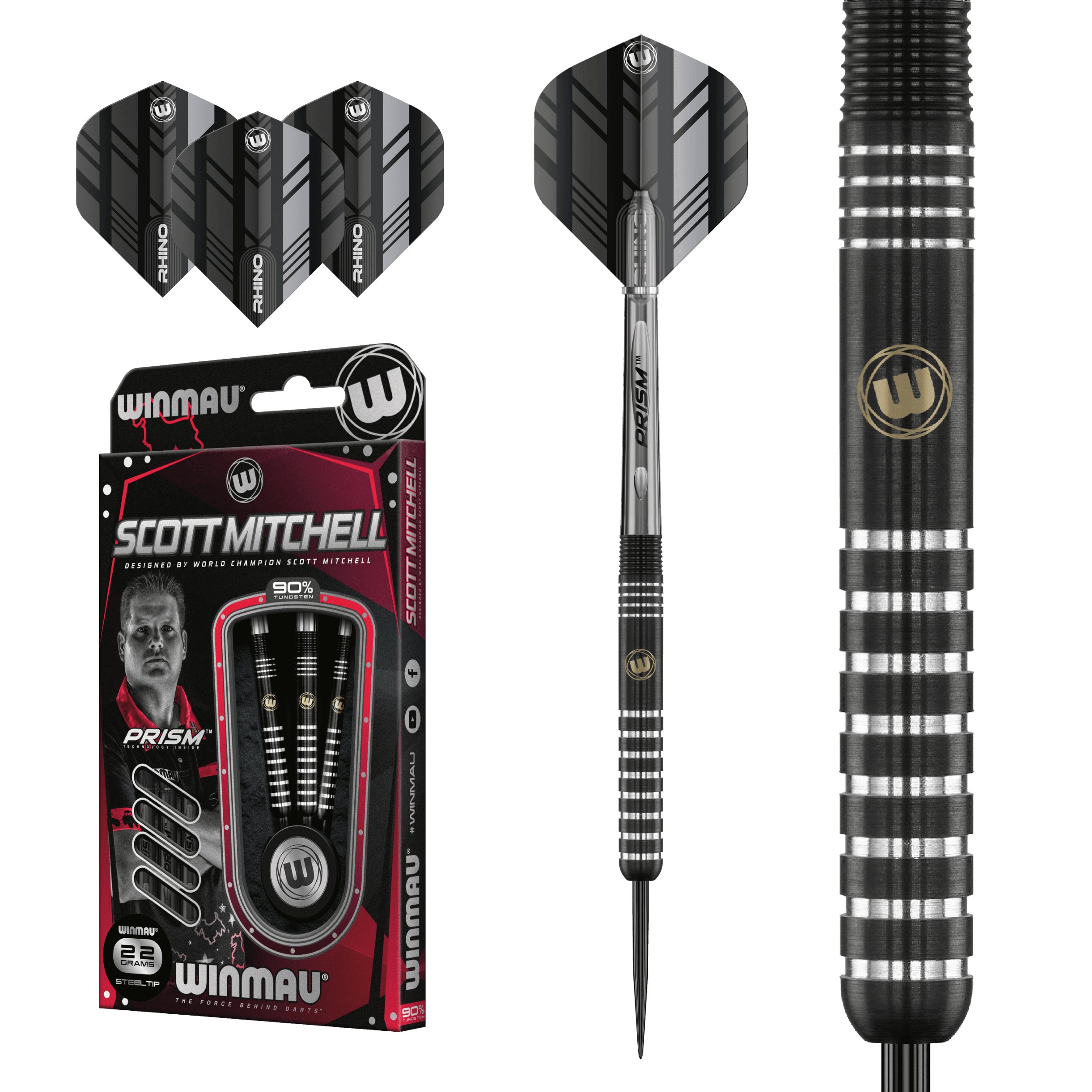 Winmau - Scott Mitchell 90% - Steel Šípky - Direct Darts - 2
