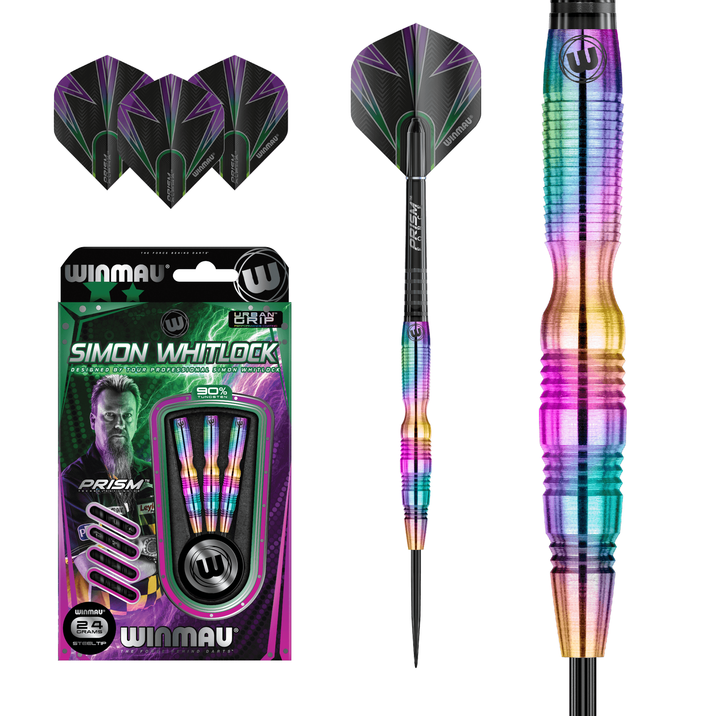Winmau - Simon Whitlock 90% - Steel Šípky - Direct Darts - 2