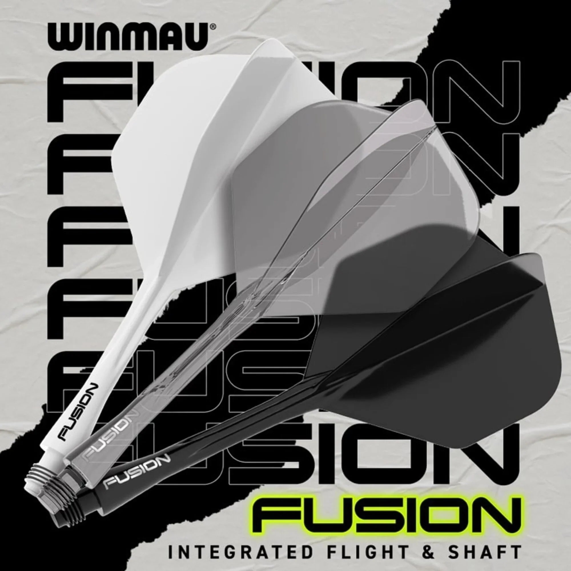 Winmau - Fusion - Šedá - No2 - Jednodílný Násadky/Letky Na Šípky - Direct Darts - 6