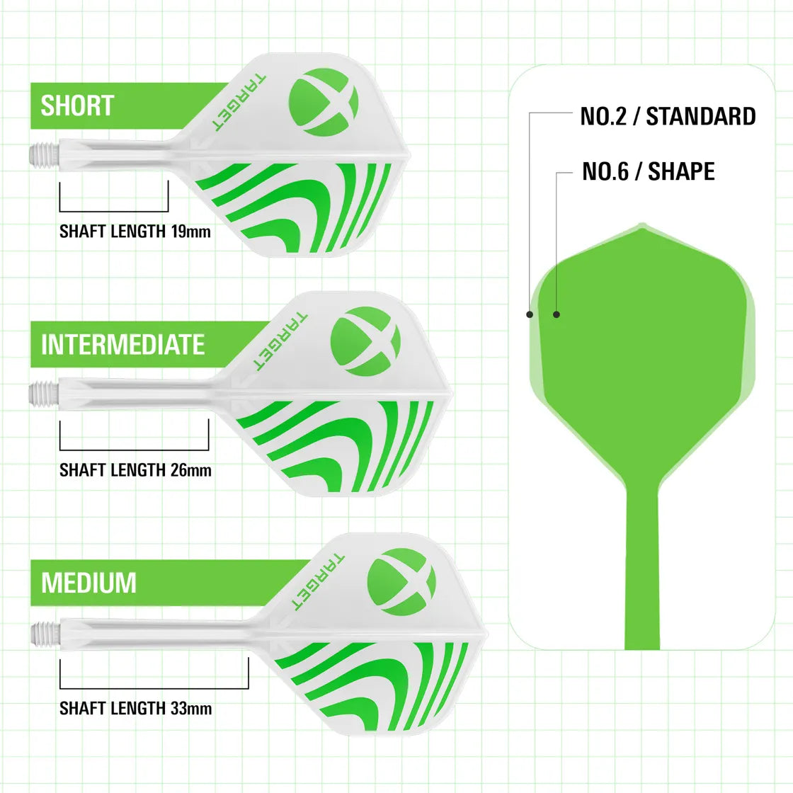 Target - K-Flex - Xbox - No2 - Jednodílný Násadky/Letky Na Šípky - Direct Darts - 4