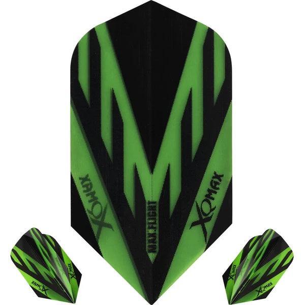 Xqmax - Max Flight - Zelená - Slim - 100 Mikron - Letky Na Šípky - Direct Darts - 1